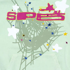 Spider Letter Prints Hoodies